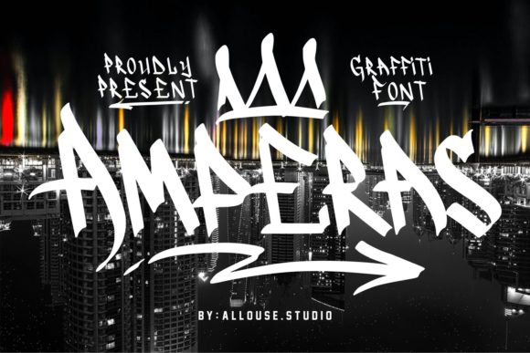 Amperas: A Bold Graffiti Display Font for Digital Branding