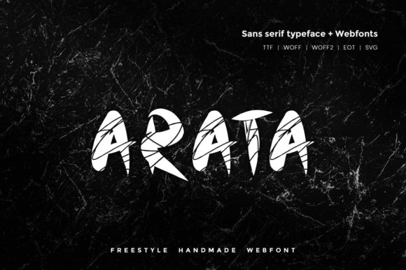 Arata: A Display Font That Adds Raw Charm to Brand Identity