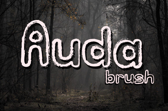 Auda: A Brush-Pen Display Font That Feels Handmade