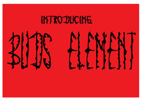 Buds Element: A Display Font That Cuts Through the Feed