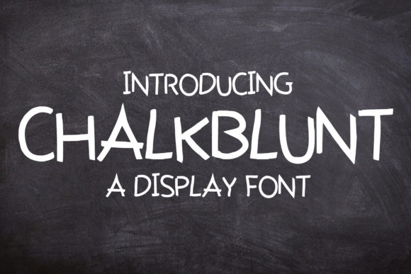 ChalkBlunt: A Playful Display Font for Editorial Charm