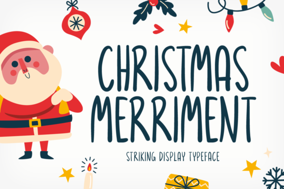 Christmas Merriment: A Warm, Natural Display Font for Branding