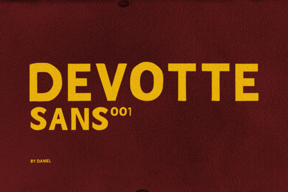 Devotte: A Bold, Chunky Display Font That Feels Human
