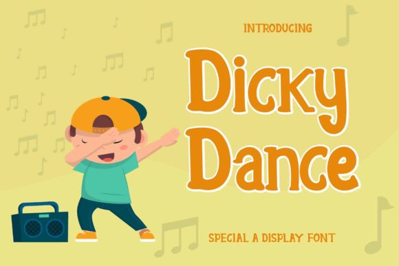 Dicky Dance: A Charming Display Font for Handmade Creators