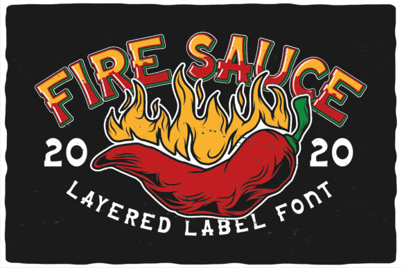 Fire Sauce: A Bold Display Font for Digital Brand Impact