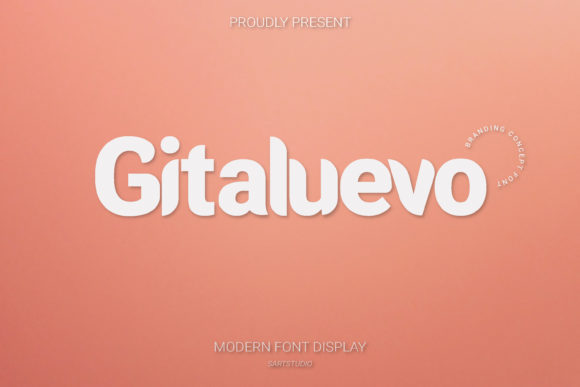 Gitaluevo: A Brushed Display Font That Elevates Handmade Goods