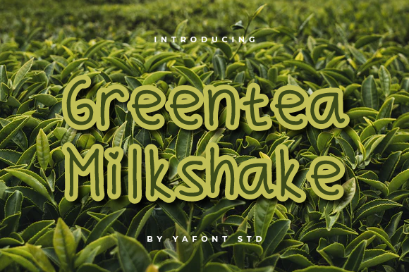 Greentea Milkshake: A Display Font for Editorial Charm