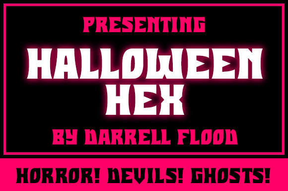 Halloween Hex: A Bold Gothic Display Font for Crafters
