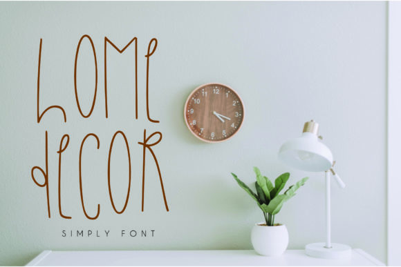 Home Decor Font: A Display Typeface That Sets the Mood