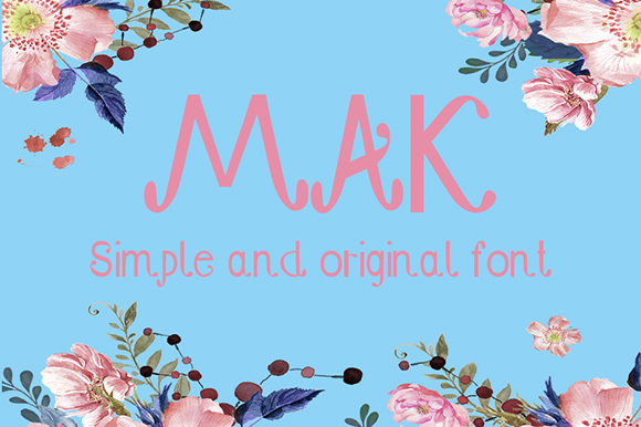 Mak: A Display Font That Adds Charm to Real Business Materials