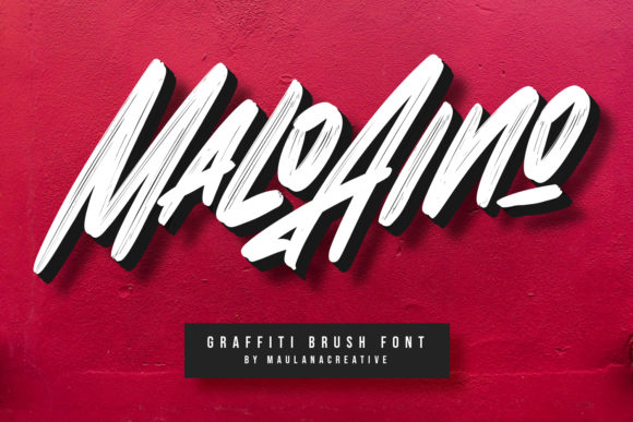 Malo Aino: A Bold Brushed Display Font for Handmade Creators