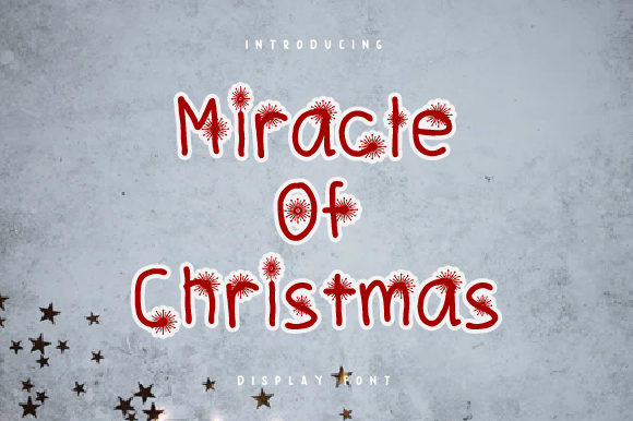Miracle of Christmas: A Warm, Festive Display Font That Actually Works