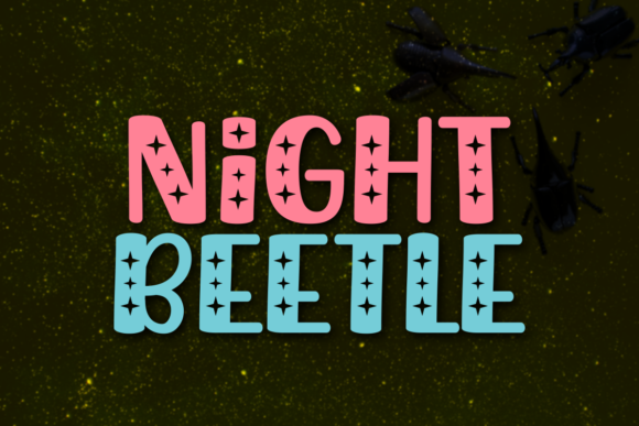 Night Beetle: A Playful Display Font for Editorial Charm