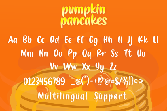 Pumpkin Pancakes Font: A Friendly Display Typeface for Handmade Brands