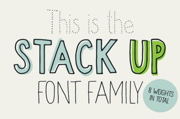 Stack Up Display Font for Handmade Creators