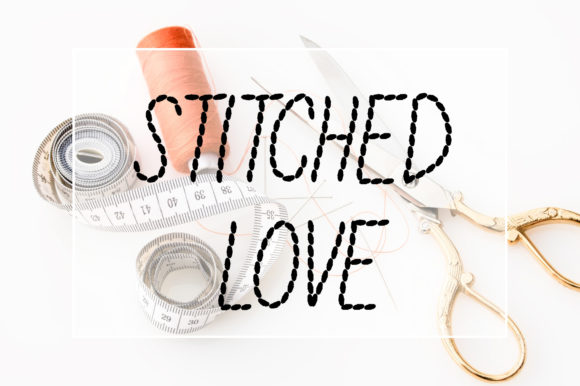 Stitched Love: A Thoughtful Display Font for Warm Editorial Moments