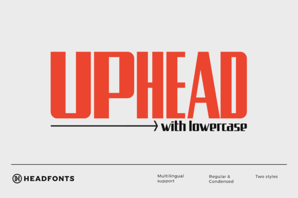 Uphead: A Bold Display Font That Lifts Your Digital Brand